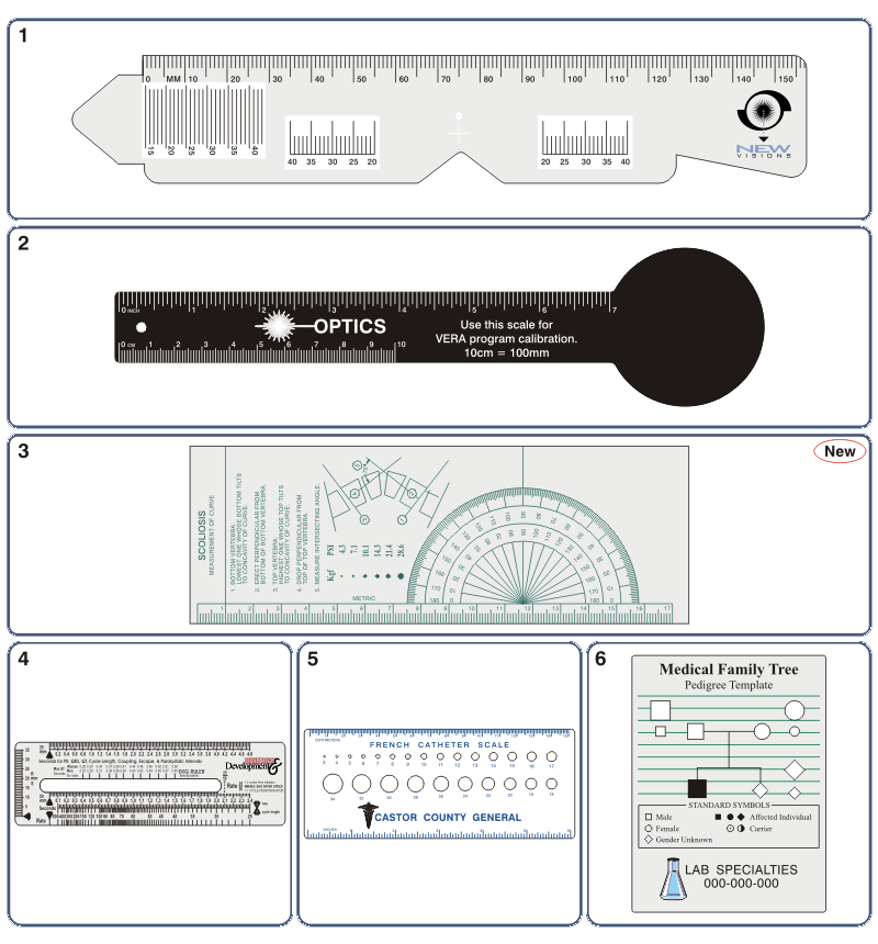 ruler to scale. Shown Below: Optical Ruler,