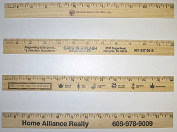 Customized Wooden Rulers - Printed Wooden Rulers