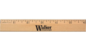 wooden school ruler